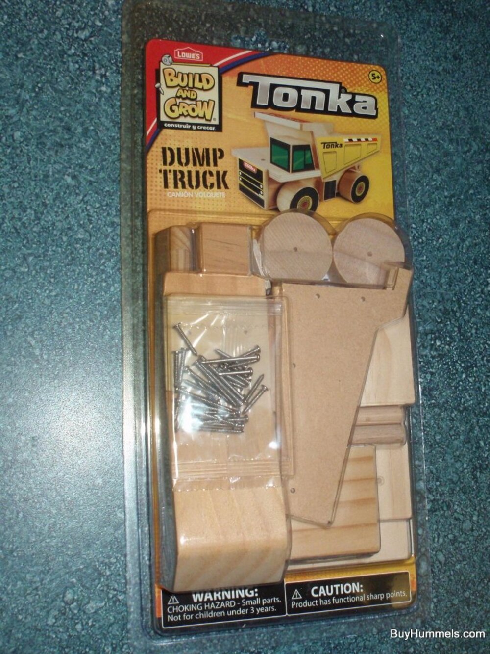 Lowe's Build And Grow Tonka Dump Truck Wood Toy Model Kit New Great Gift!